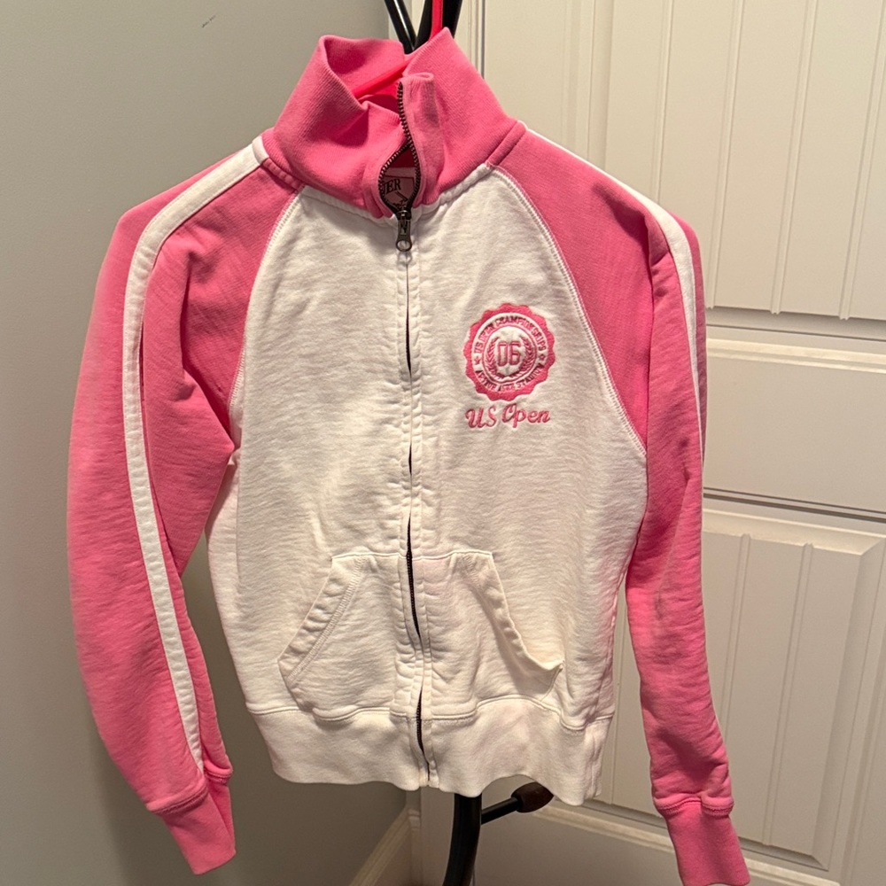 2006 US OPEN Pink and White Zip-Up Jacket